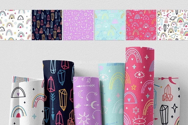 70款手绘涂鸦魔法元素包,AI PNG格式